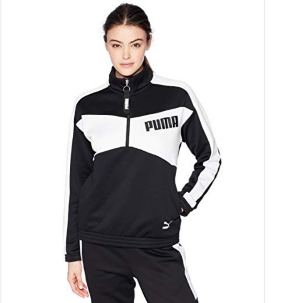 Puma Archive T7 Women's Halfzip Crew Sweatshirt